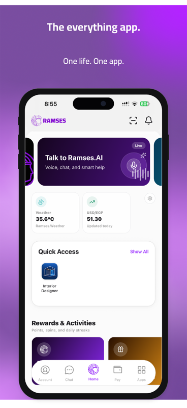Ramses home screen